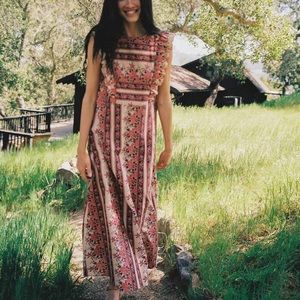 NEW Christy Dawn Jessa All Cotton Floral Maxi Prairie Cottage Dress Medium / M